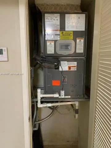 a room with storage and utility