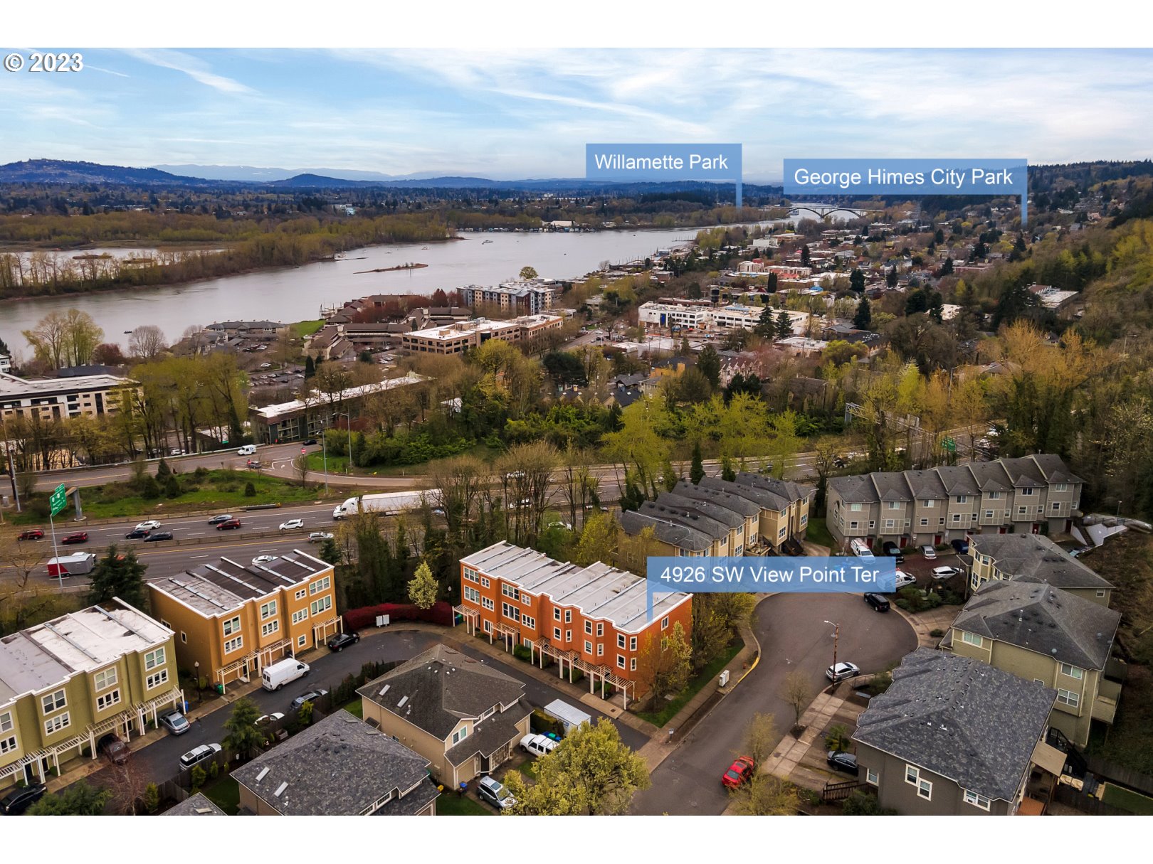 4926 Southwest View Point Terrace Portland, OR 97239 - Photo 44 of 46 Drone View/UAV