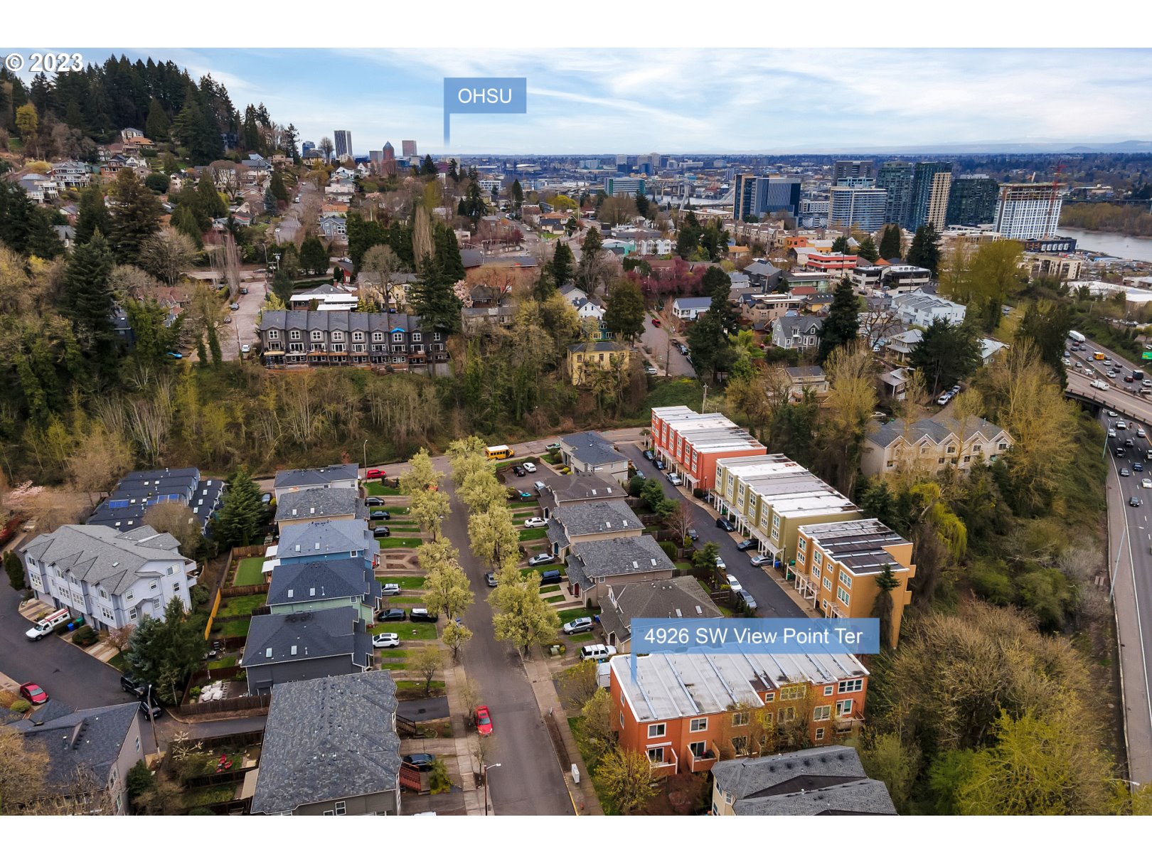 4926 Southwest View Point Terrace Portland, OR 97239 - Photo 45 of 46 Drone View/UAV