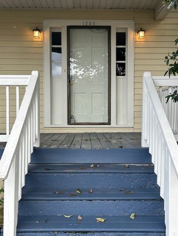 a view of livingroom with deck