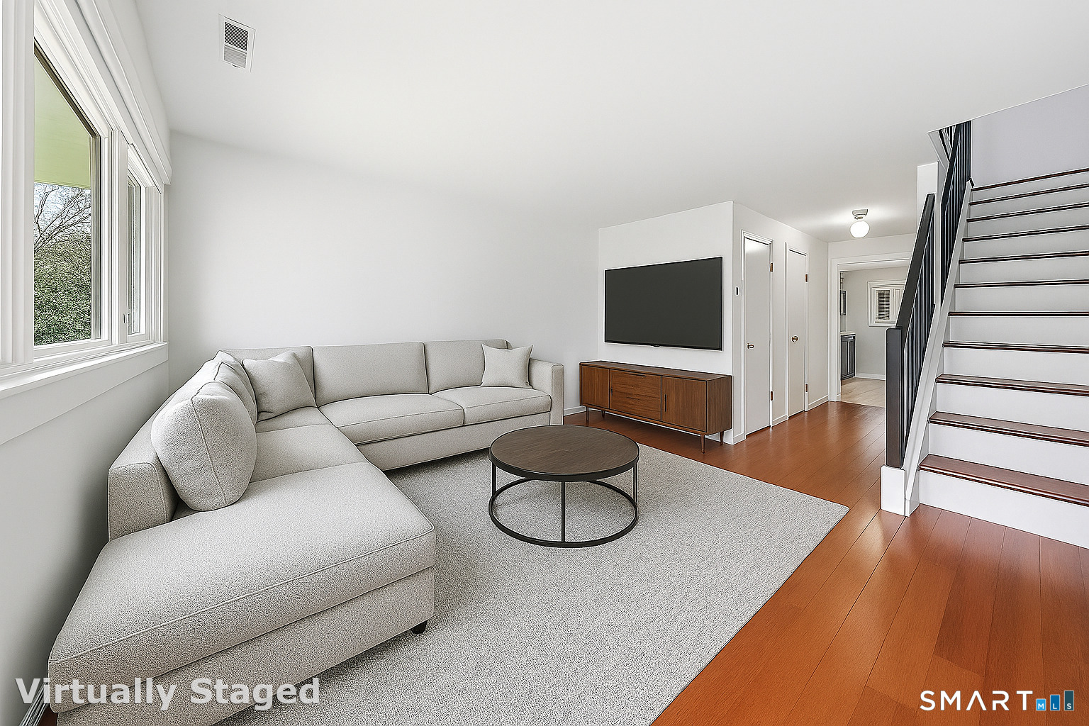 14 Ferris Avenue, Unit 9 Norwalk, CT 06854 - Photo 3 of 20 a living room with furniture potted plant with a large window