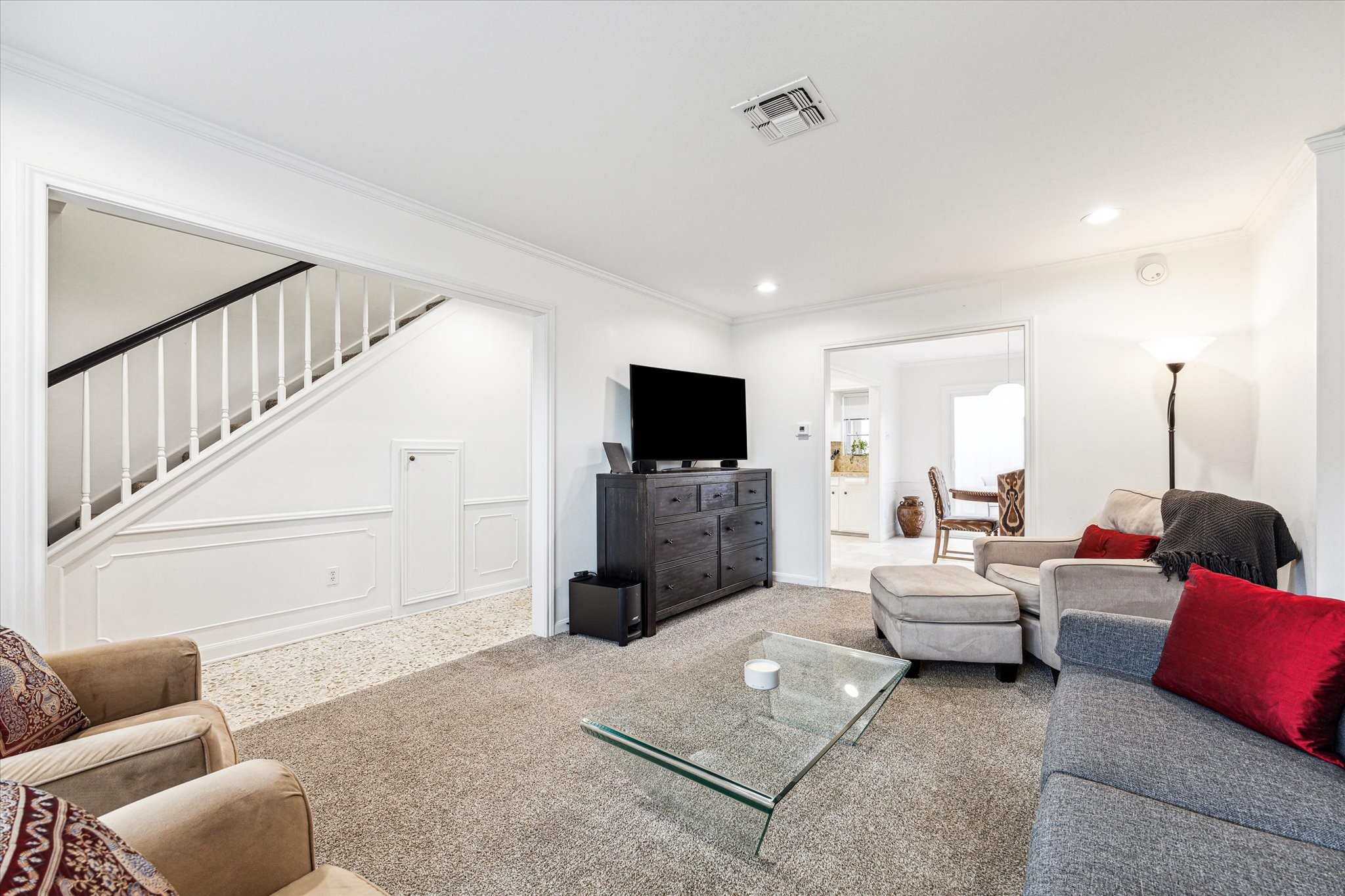 1880 Saxony Lane Houston, TX 77058 - Photo 3 of 38 a living room with furniture and a flat screen tv