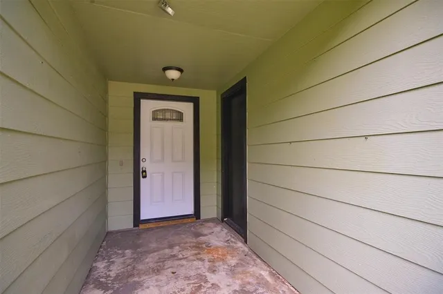 a view of front door