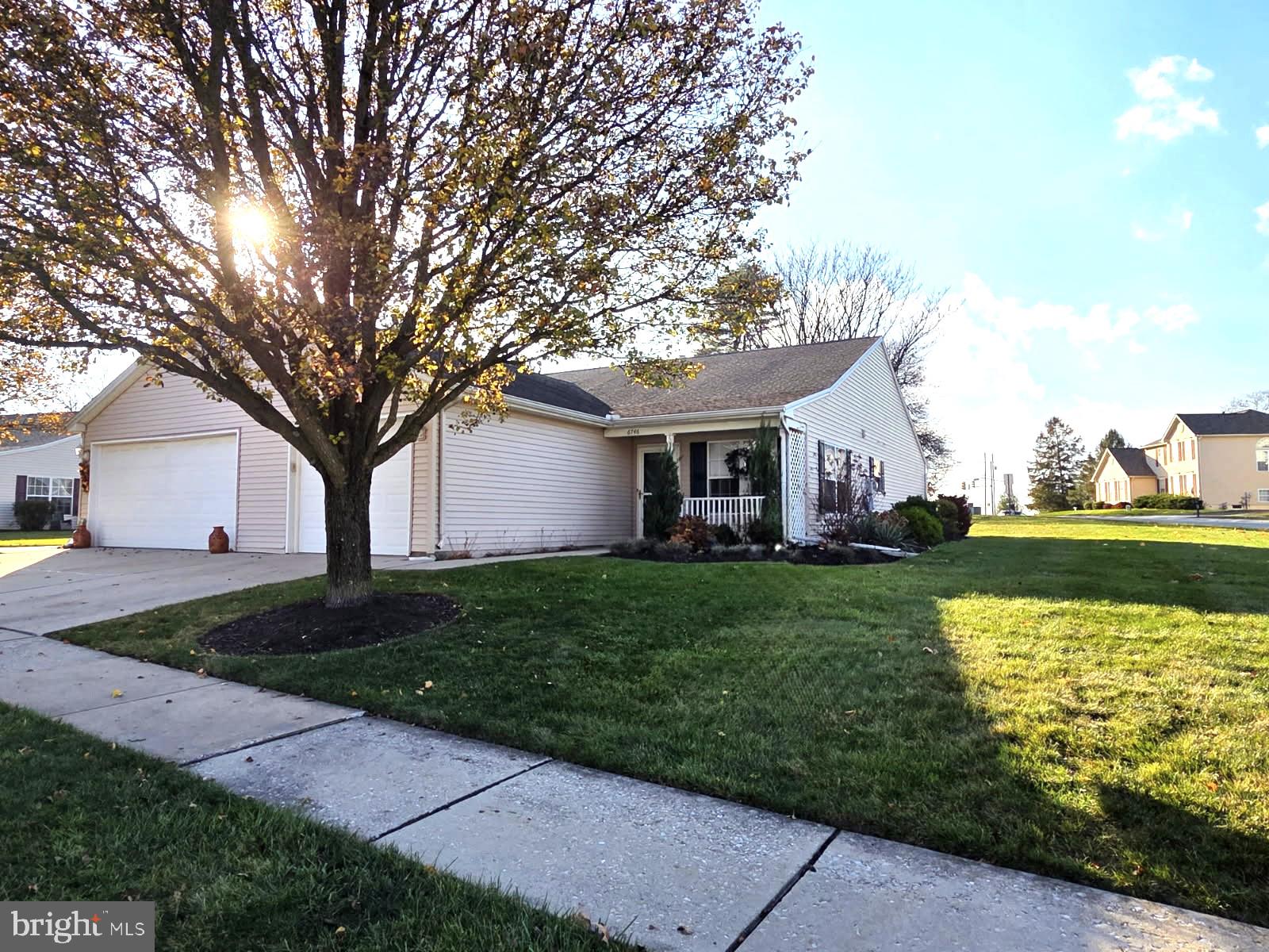 a view of a house with garden