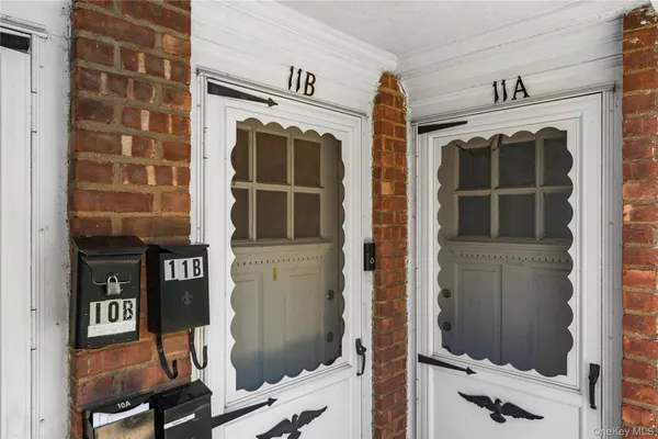 a view of front door of house