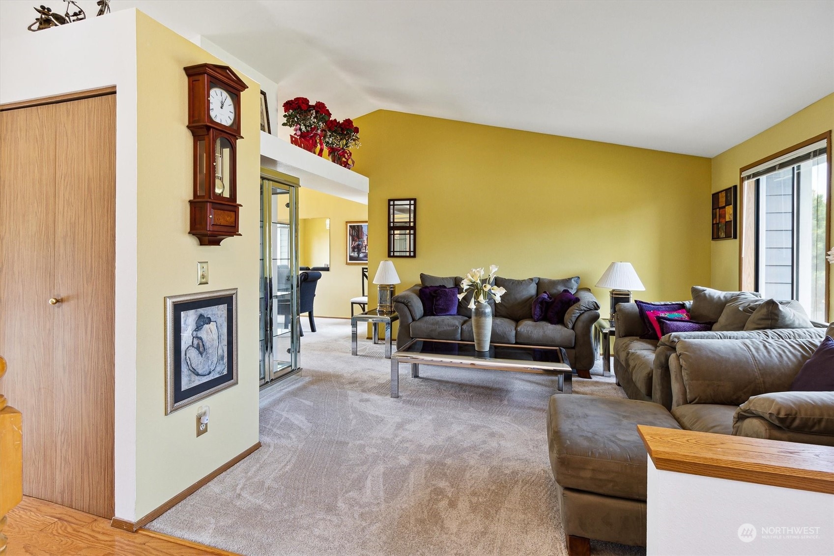 12115 Southeast 280th Street Kent, WA 98030 - Photo 4 of 40 a living room with furniture windows and a flat screen tv