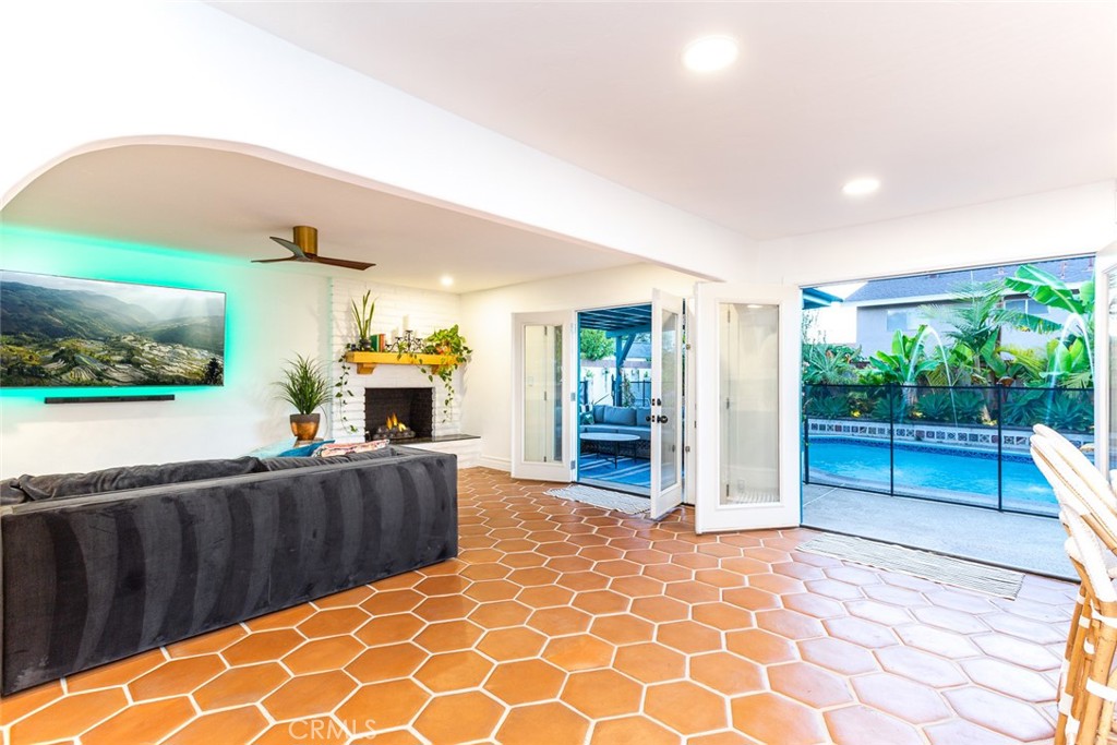 2718 North Wright Street Santa Ana, CA 92705 - Photo 10 of 45 a living room with furniture and a fireplace