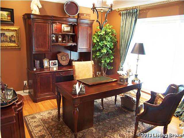 3530 Samuels Road Coxs Creek, KY 40013 - Photo 22 of 30 1st Floor Office/Study/5th Bedroom for this home with gleaming hardwood flooring, recessed lighting, crown molding, triple windows and 9ft ceilings.