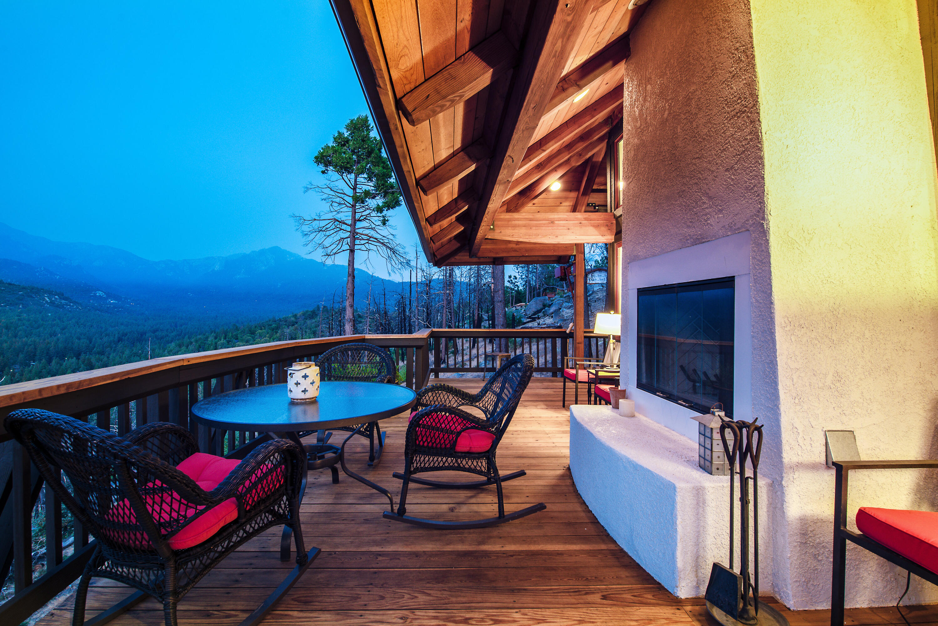 52430 Double View Drive Idyllwild, CA 92549 - Photo 3 of 74 a view of a chairs and table in the patio