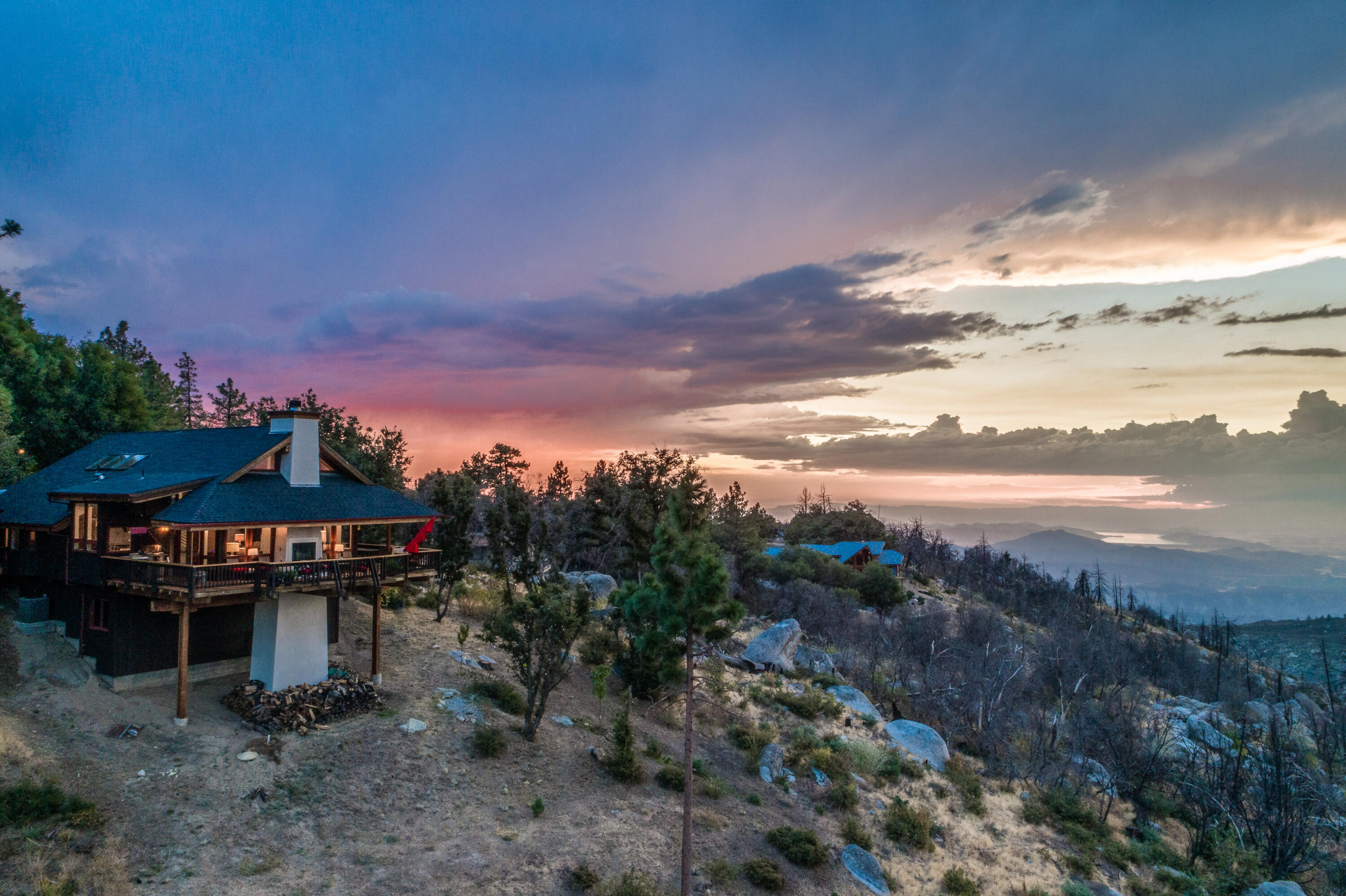 52430 Double View Drive Idyllwild, CA 92549 - Photo 68 of 74 a view of a house with a yard and sitting area