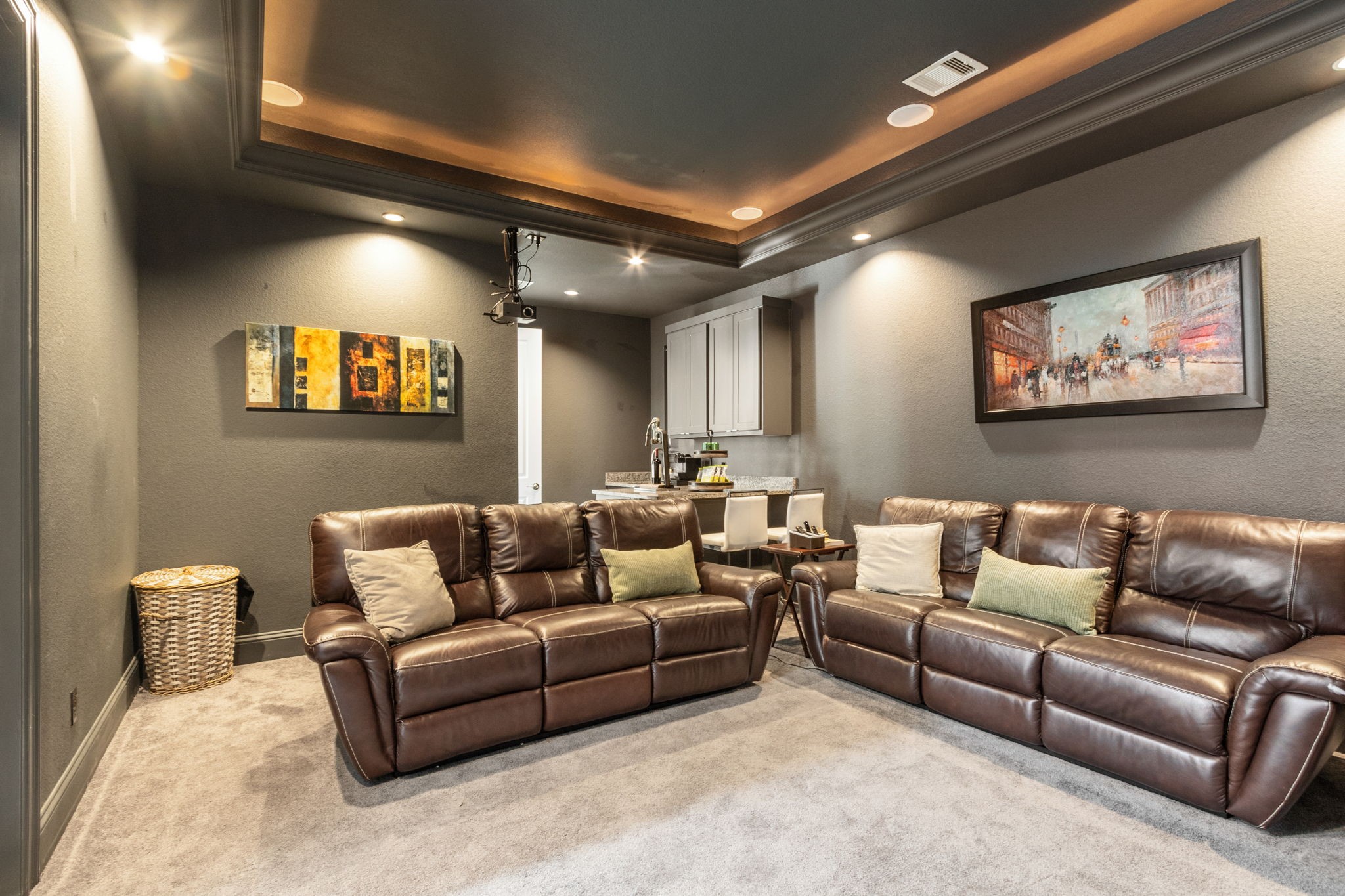 28518 Hoffman Spring Lane Fulshear, TX 77441 - Photo 16 of 50 First-floor media room is perfect for entertaining family and guests.