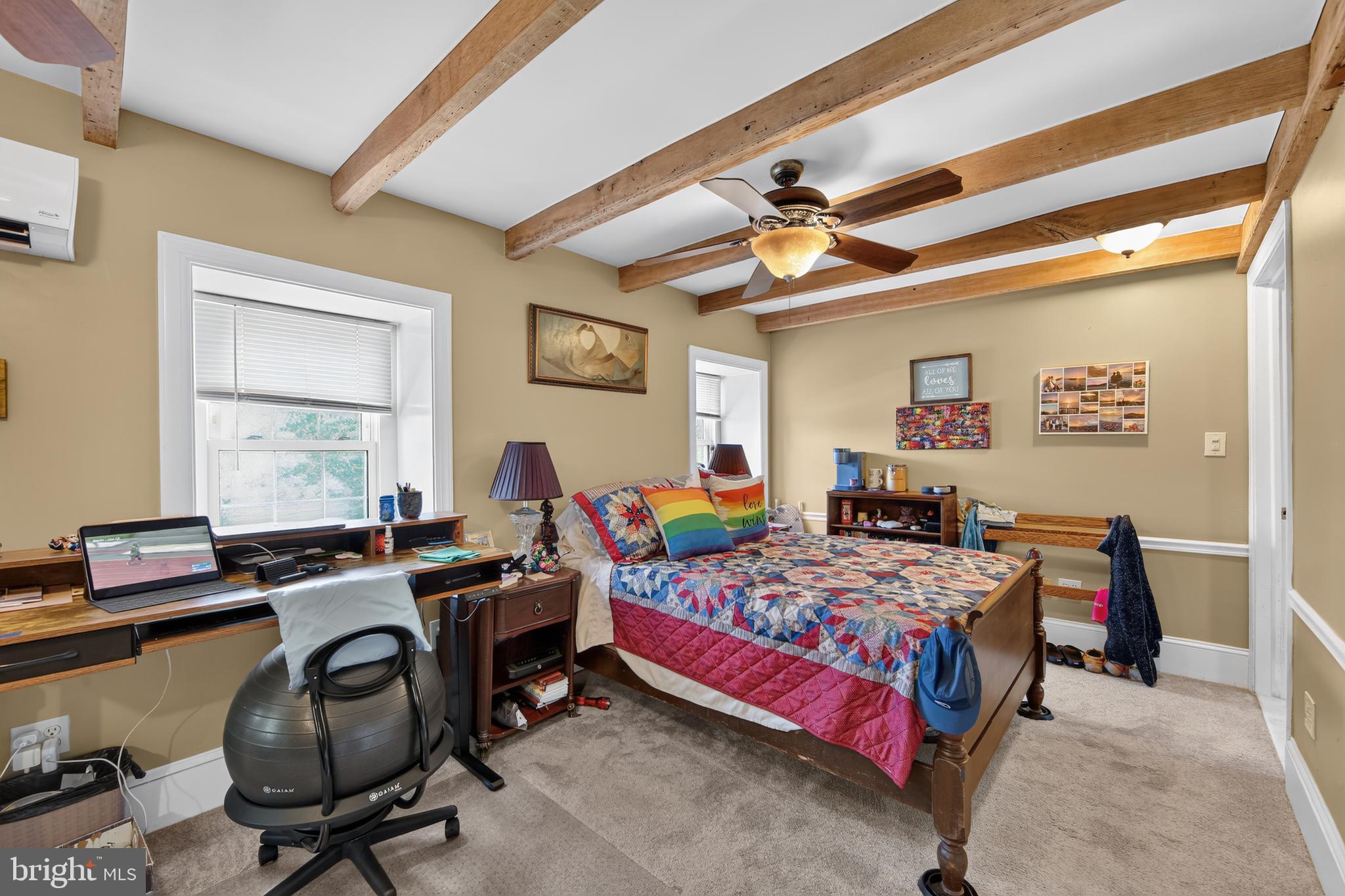 238 Brown Street Spring City, PA 19475 - Photo 19 of 57 Charming bedroom with rustic beams.
