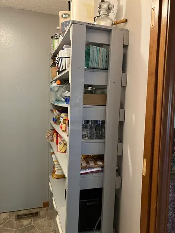 a view of storage and utility room