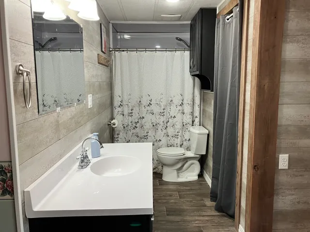 a close view of walk in closet