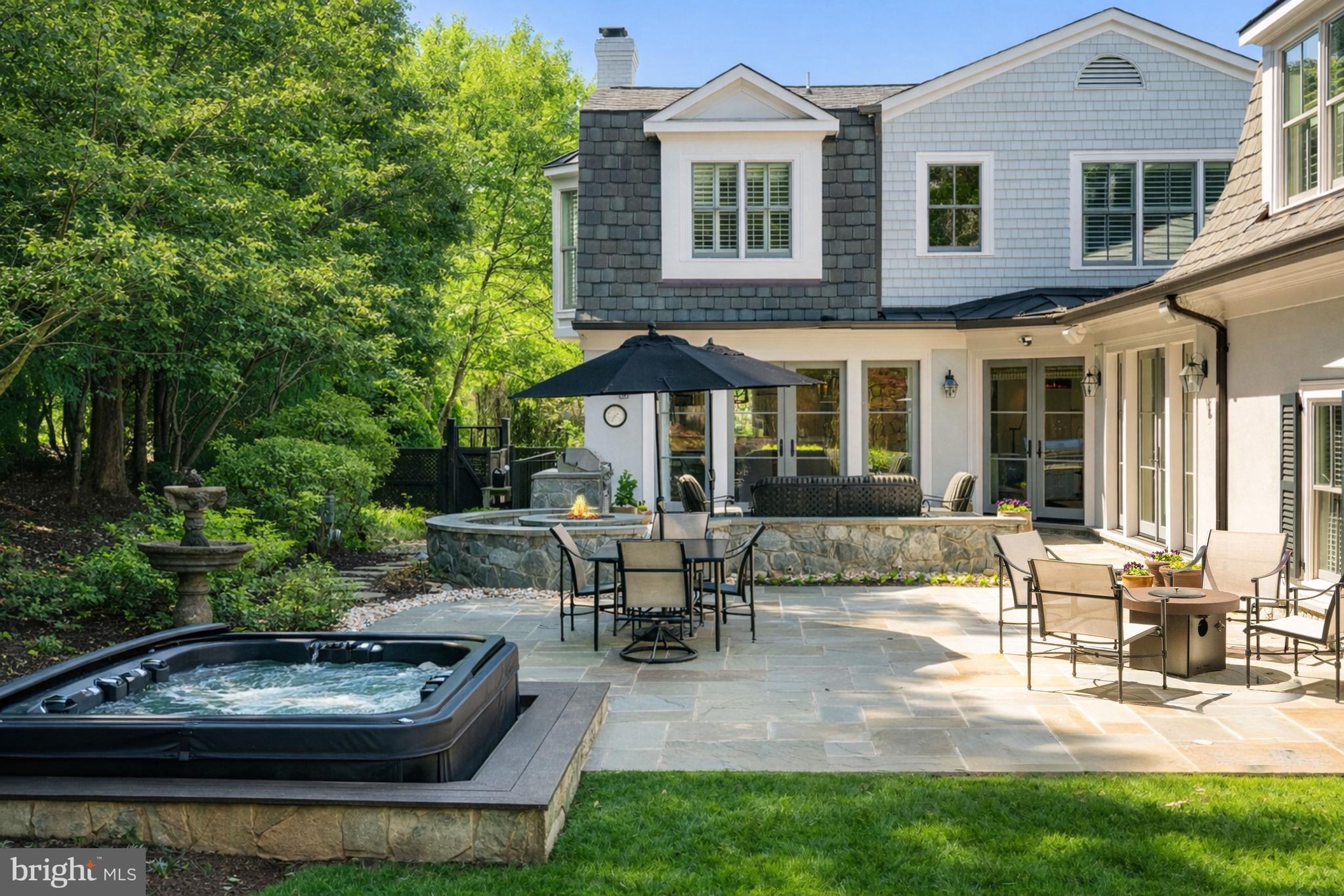 1105 Harvey Road McLean, VA 22101 - Photo 45 of 48 Patio with Sunken Hot Tub