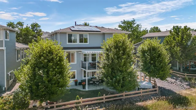 an aerial view of multiple house