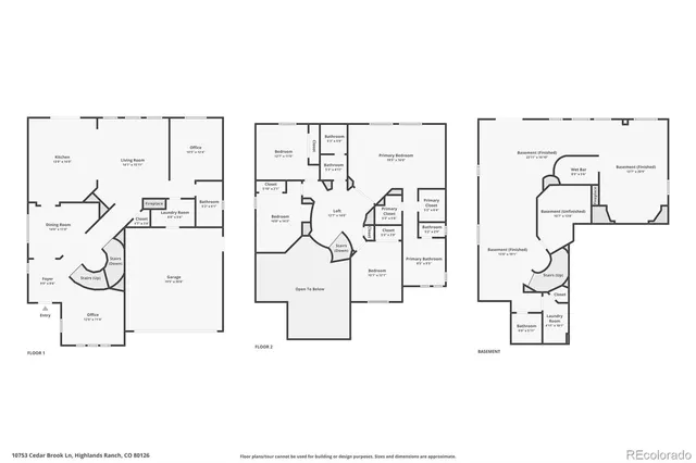 $880,000 | 10753 Cedar Brook Lane, Highlands Ranch, CO 80126