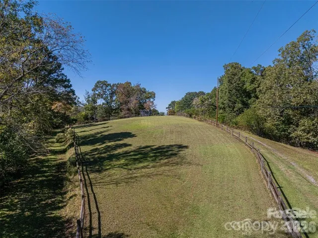 a view of a yard with an outdoor space
