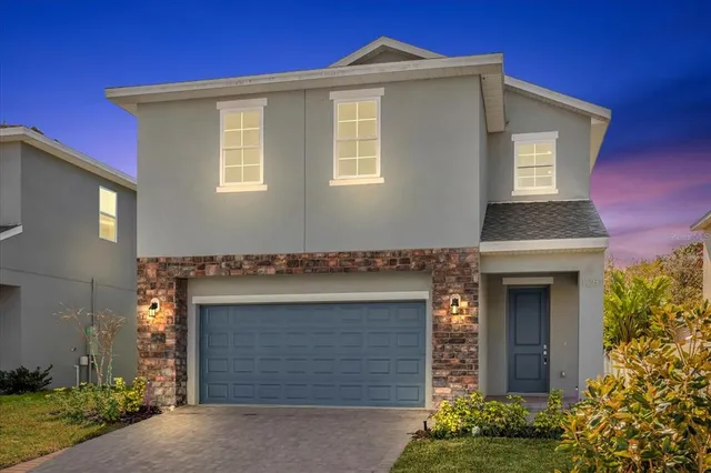 a front view of a house