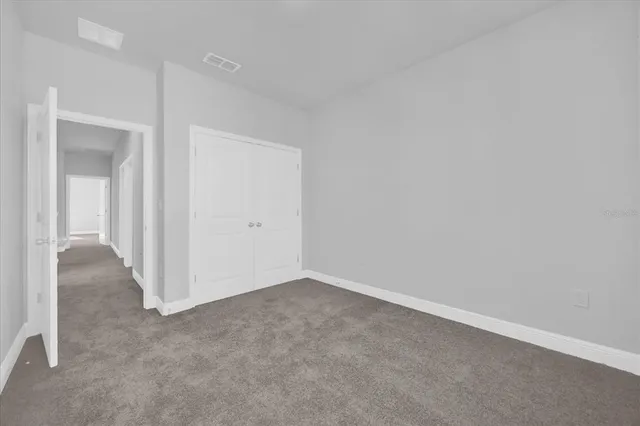 an empty room with an entryway