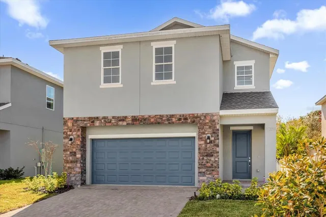 a front view of a house