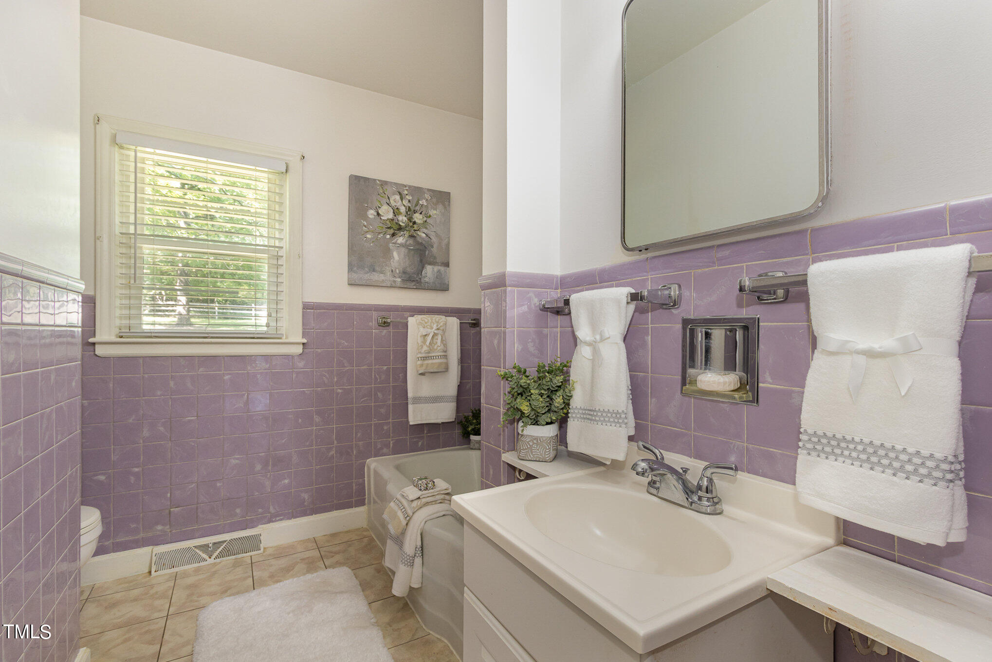 12423 North Roxboro Street Rougemont, NC 27572 - Photo 17 of 30 a bathroom with a sink mirror vanity and toilet