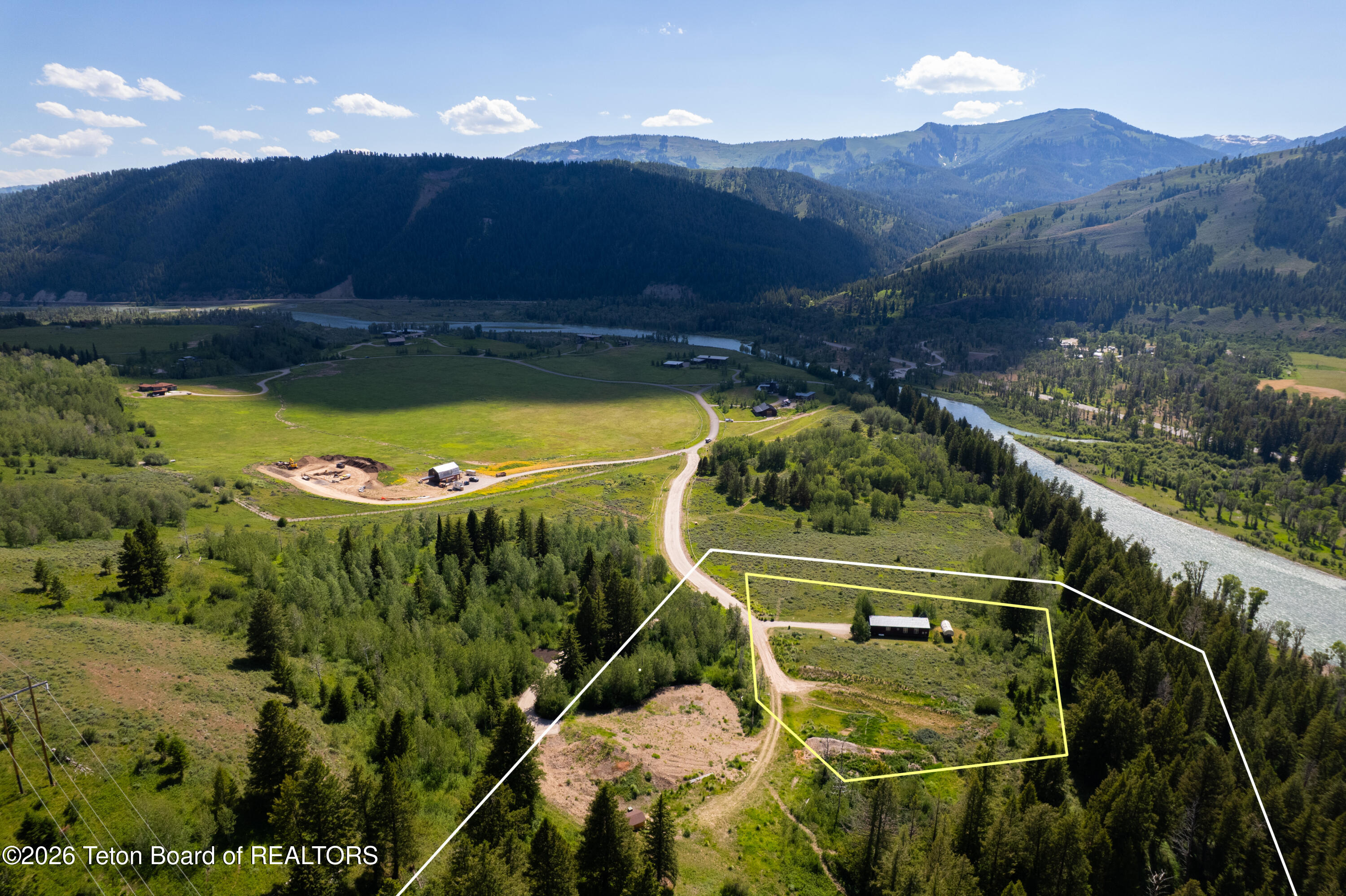 800 Elk Ridge Road Jackson, WY 83001 - Photo 10 of 24 Aerial with Building Envelope