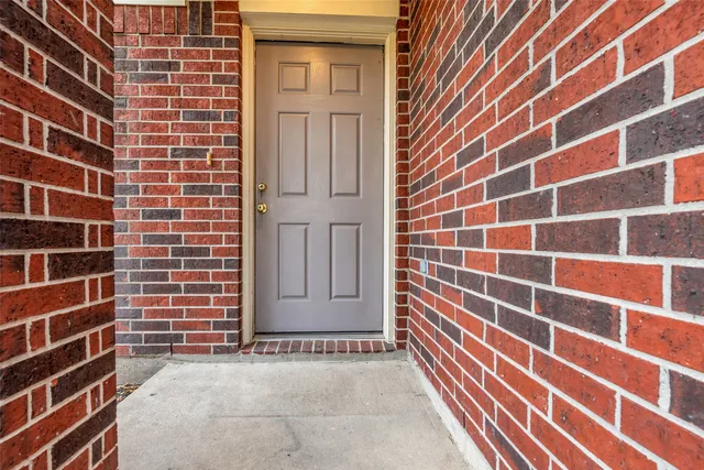 a view of a brick wall