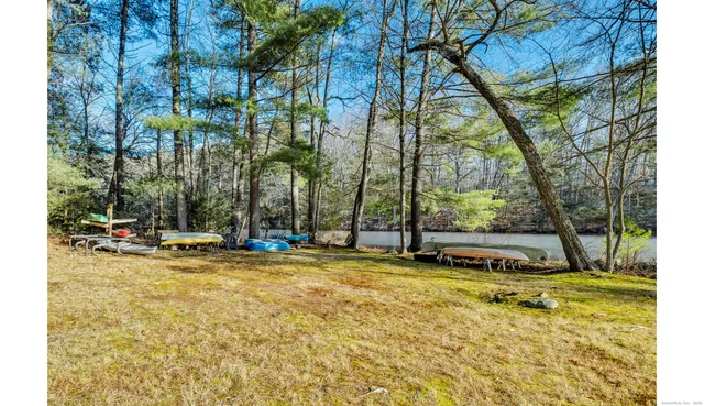 a view of a swimming pool with a building in the background