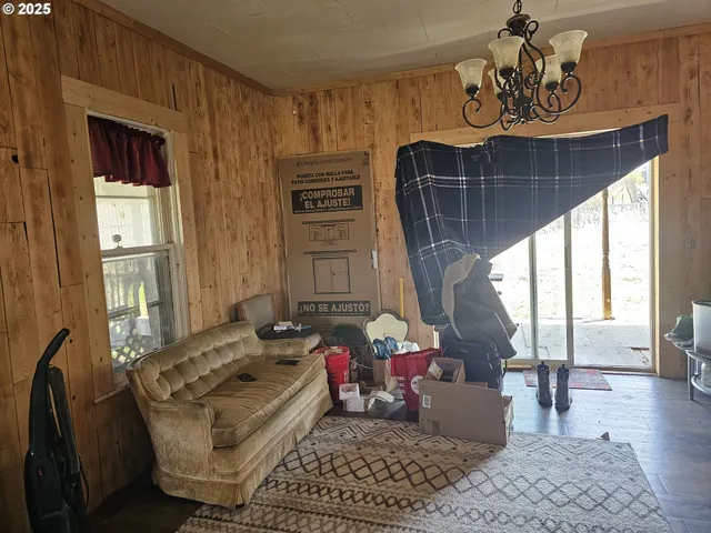 a room with furniture and a window