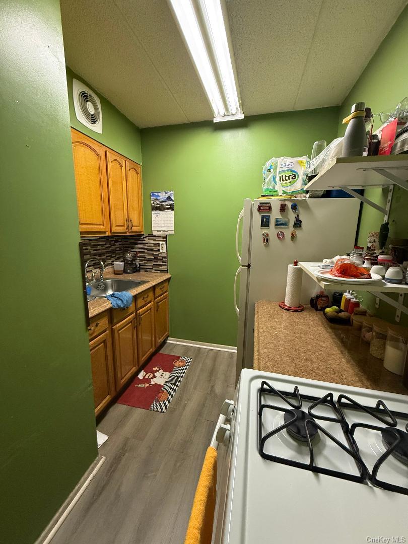 827 Longfellow Avenue Bronx, NY 10474 - Photo 13 of 16 a kitchen with sink refrigerator and window