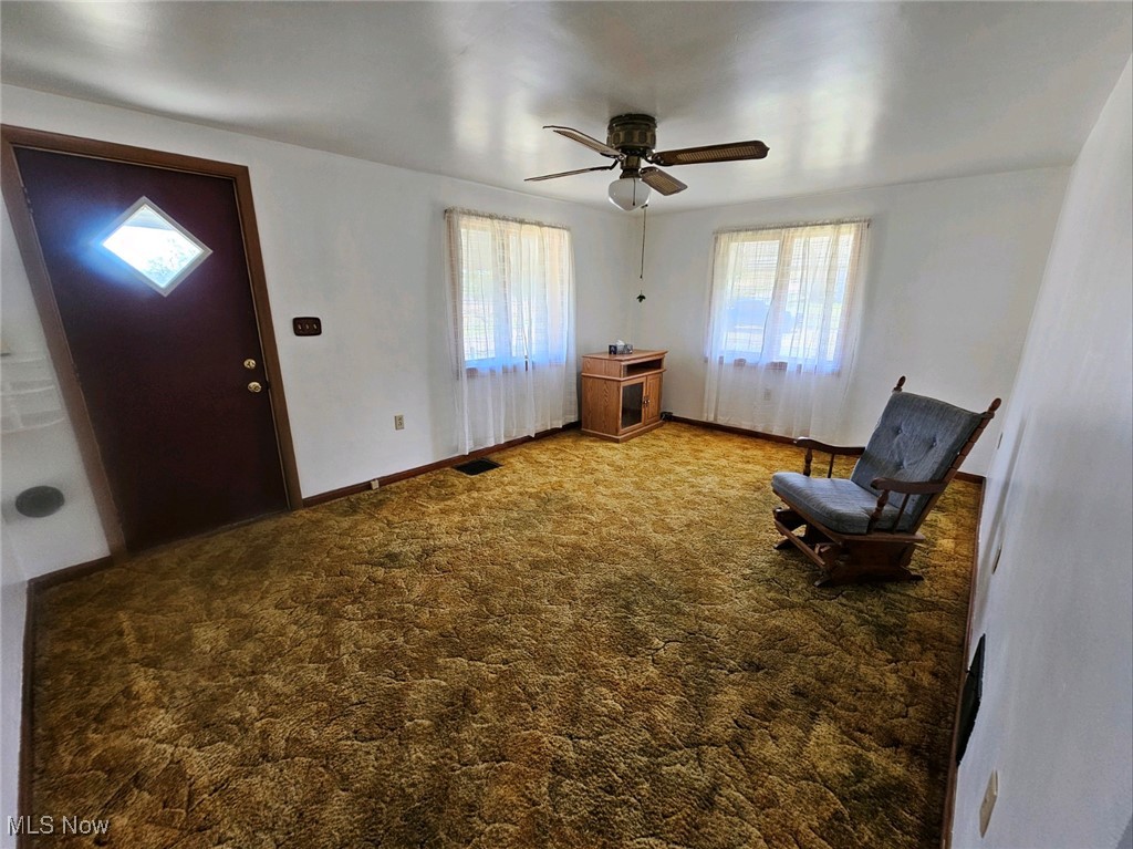 41620 Dutch Ridge Road Jewett, OH 43986 - Photo 5 of 14 Unfurnished room with ceiling fan and carpet