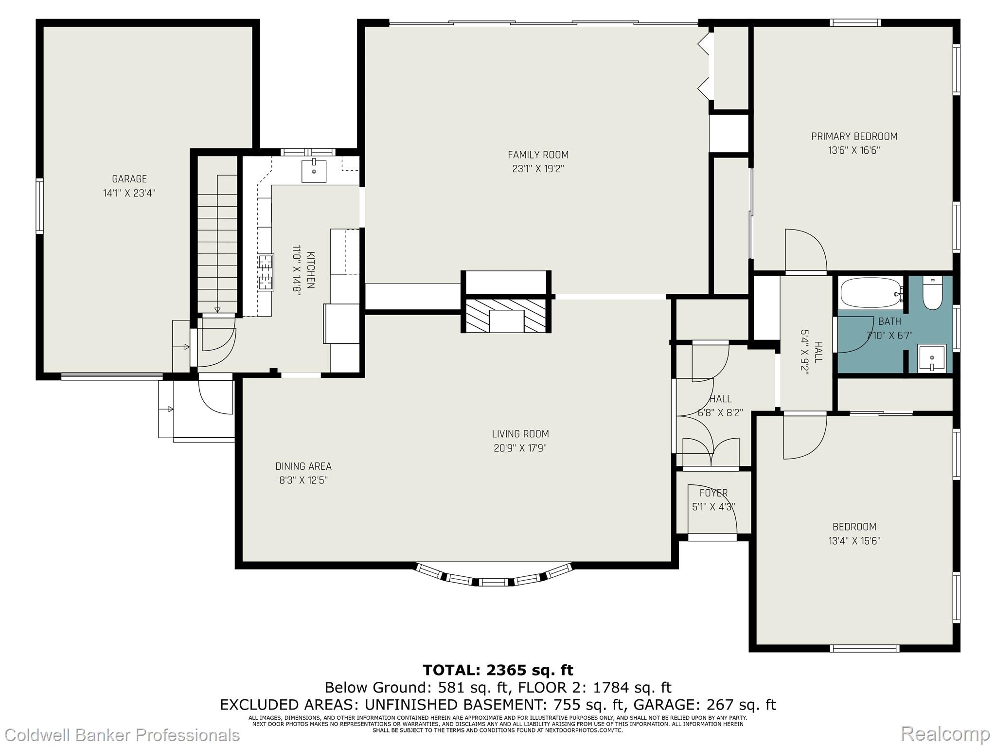 16 Hawthorne Road Grosse Pointe, MI 48236 - Photo 25 of 26 1st_floor_16_hawthorne_road_grosse_pointe_shores_with_dim.jpg