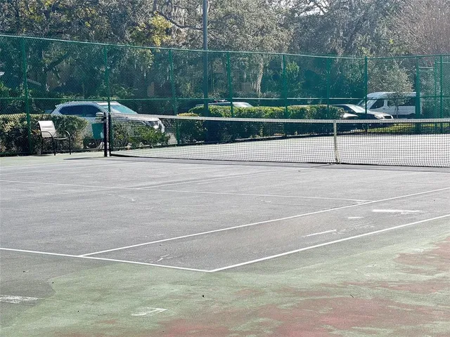 a view of a tennis court
