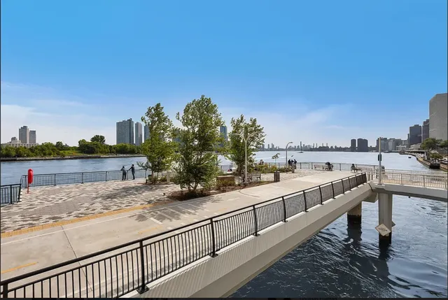 a view of terrace and city view