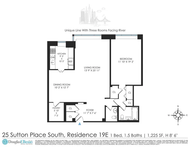 $900,000 | 25 Sutton Place South, Unit 19E | Sutton Place