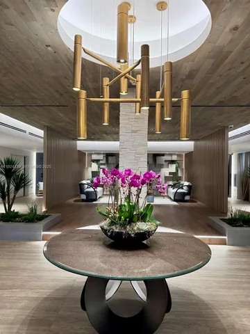 a view of dining room with furniture