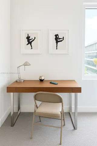 a room with table and chair