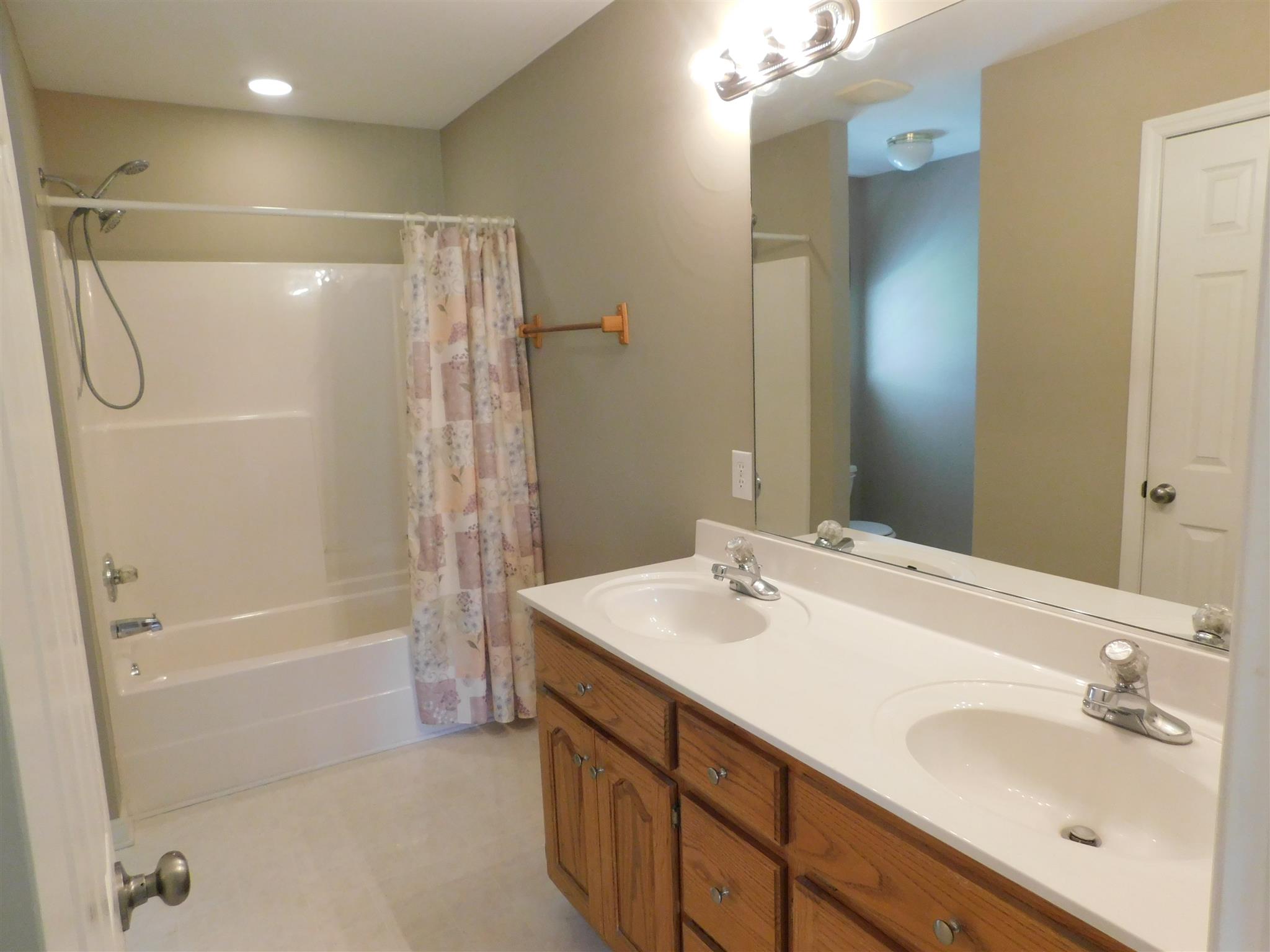 4368 Scott Hollow Road Culleoka, TN 38451 - Photo 7 of 14 Master bath has large vanity, tile floor and new paint.