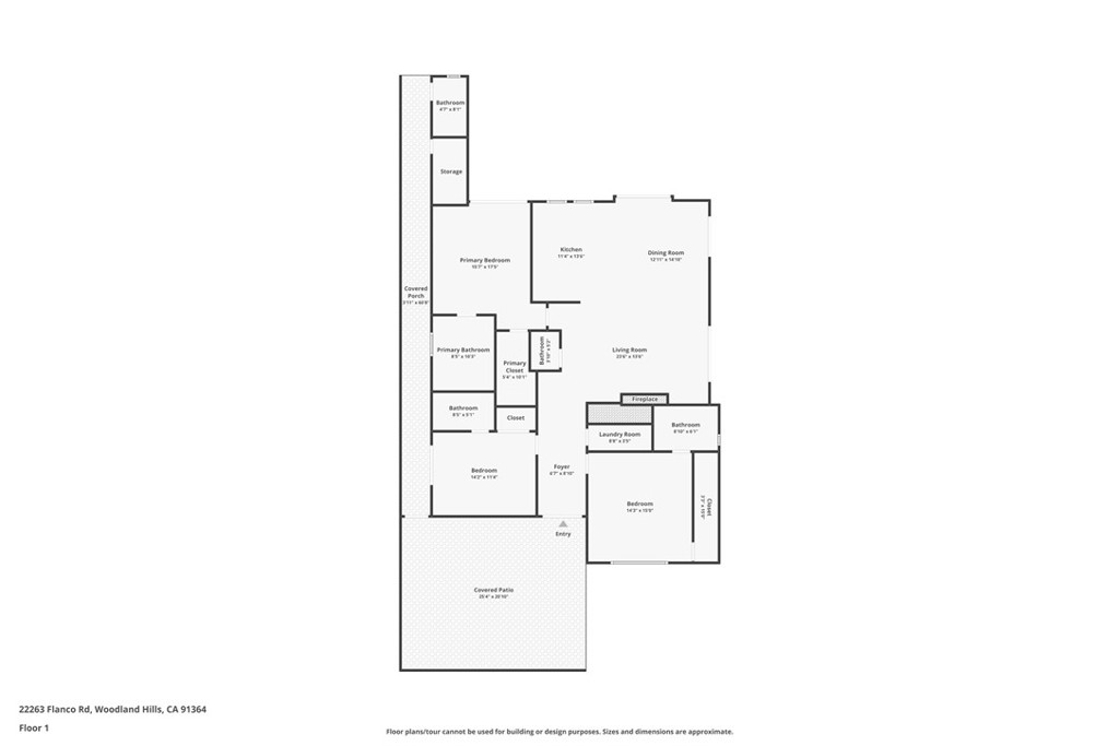 22263 Flanco Road Woodland Hills, CA 91364 - Photo 64 of 69 a picture of floor plan