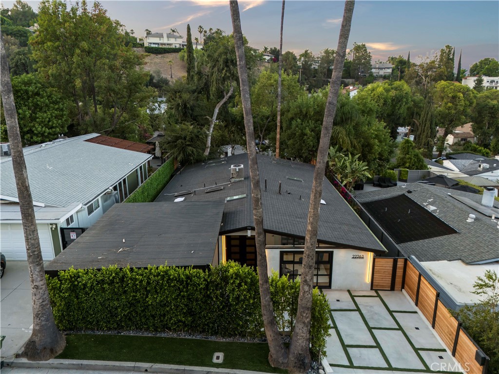 22263 Flanco Road Woodland Hills, CA 91364 - Photo 68 of 69 an aerial view of a house