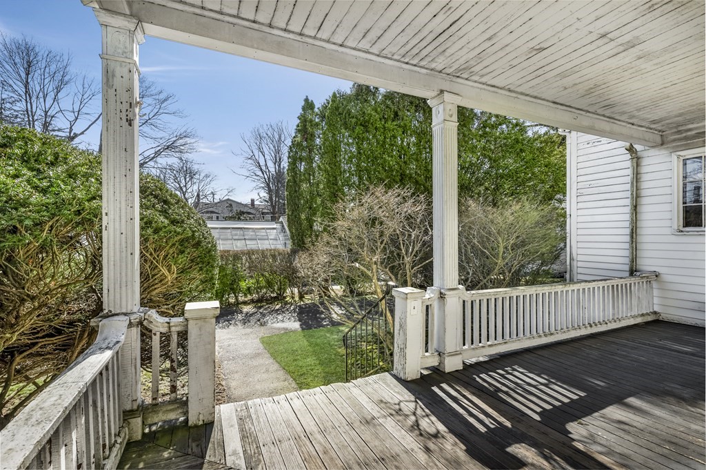 97 Beach Bluff Avenue Swampscott, MA 01907 - Photo 9 of 36 a view of balcony with wooden floor