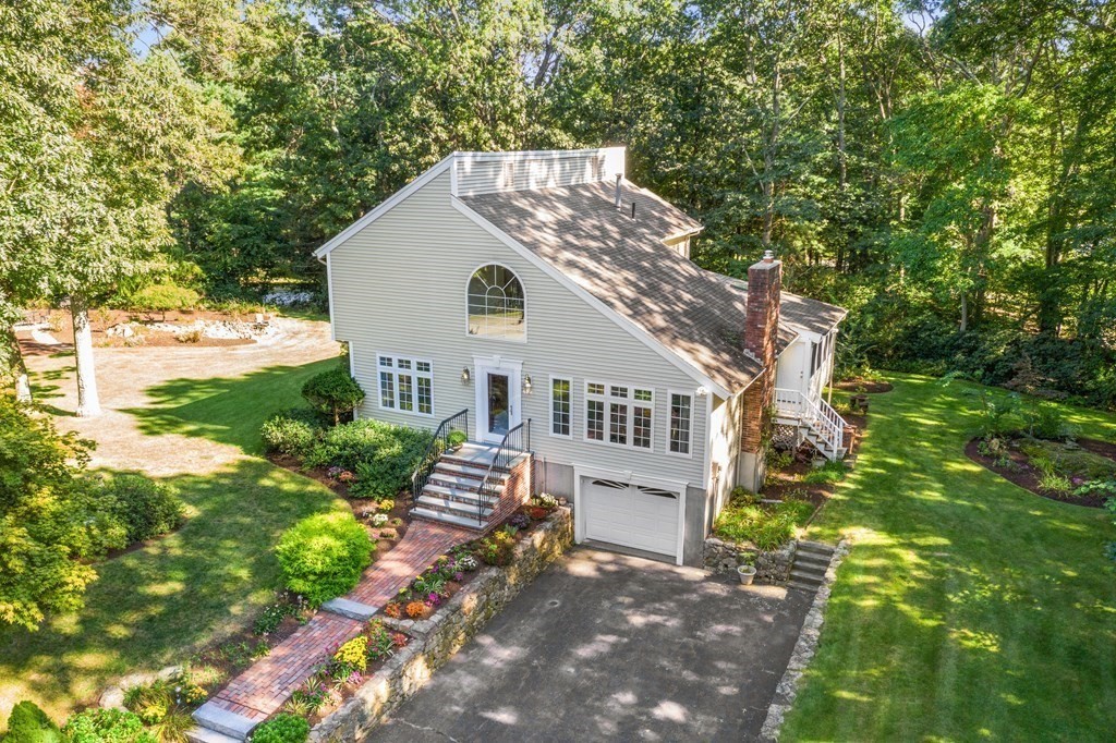 27 Lewis Road Foxboro, MA 02035 - Photo 29 of 40 a aerial view of a house with yard and green space