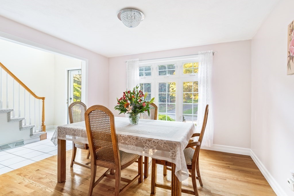 27 Lewis Road Foxboro, MA 02035 - Photo 10 of 40 a view of a dining room with furniture and a window