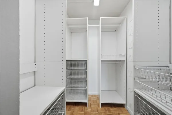 a view of walk in closet