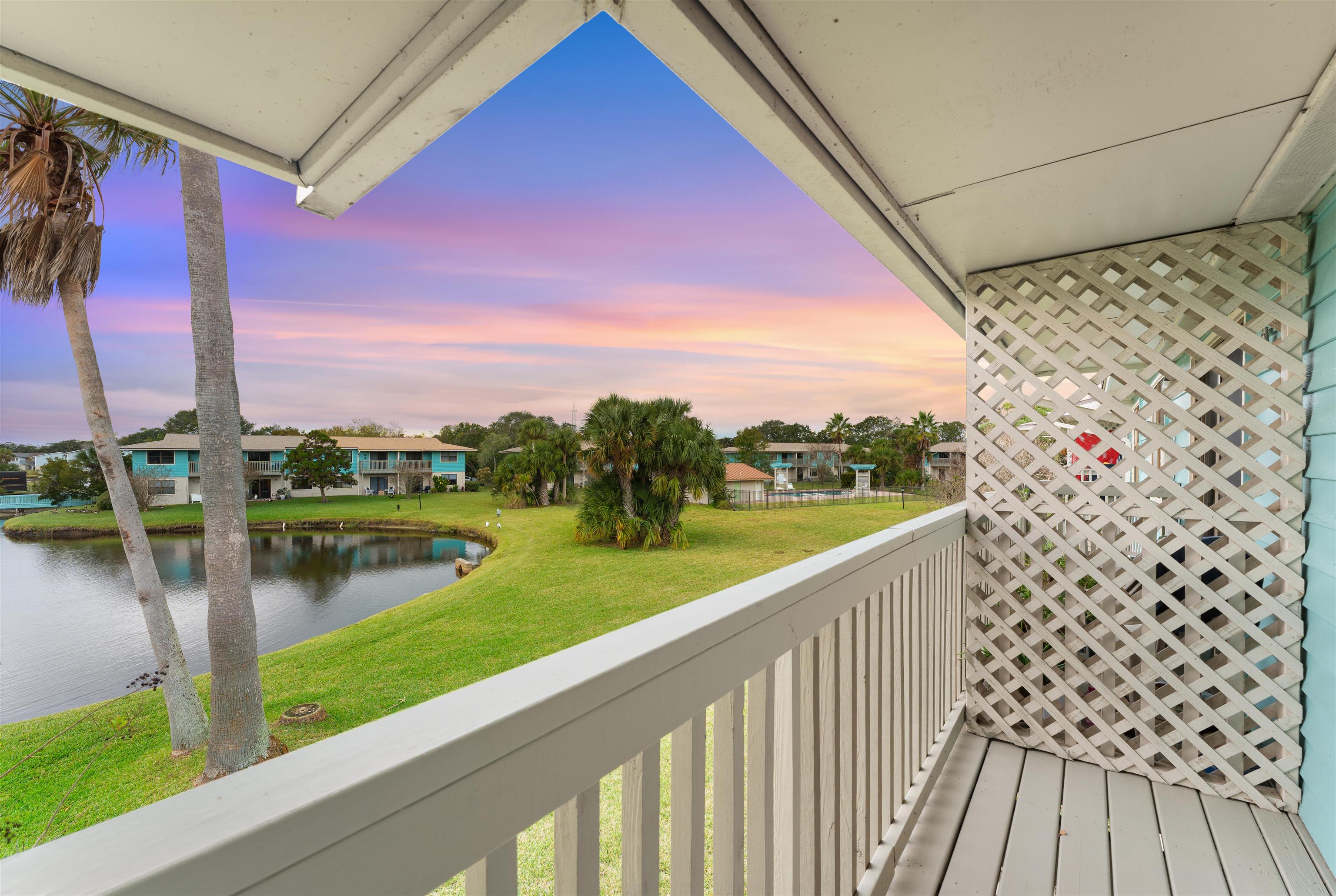 650 West Pope Road, Unit 233 St. Augustine, FL 32080 - Photo 9 of 31 a view of lake from balcony