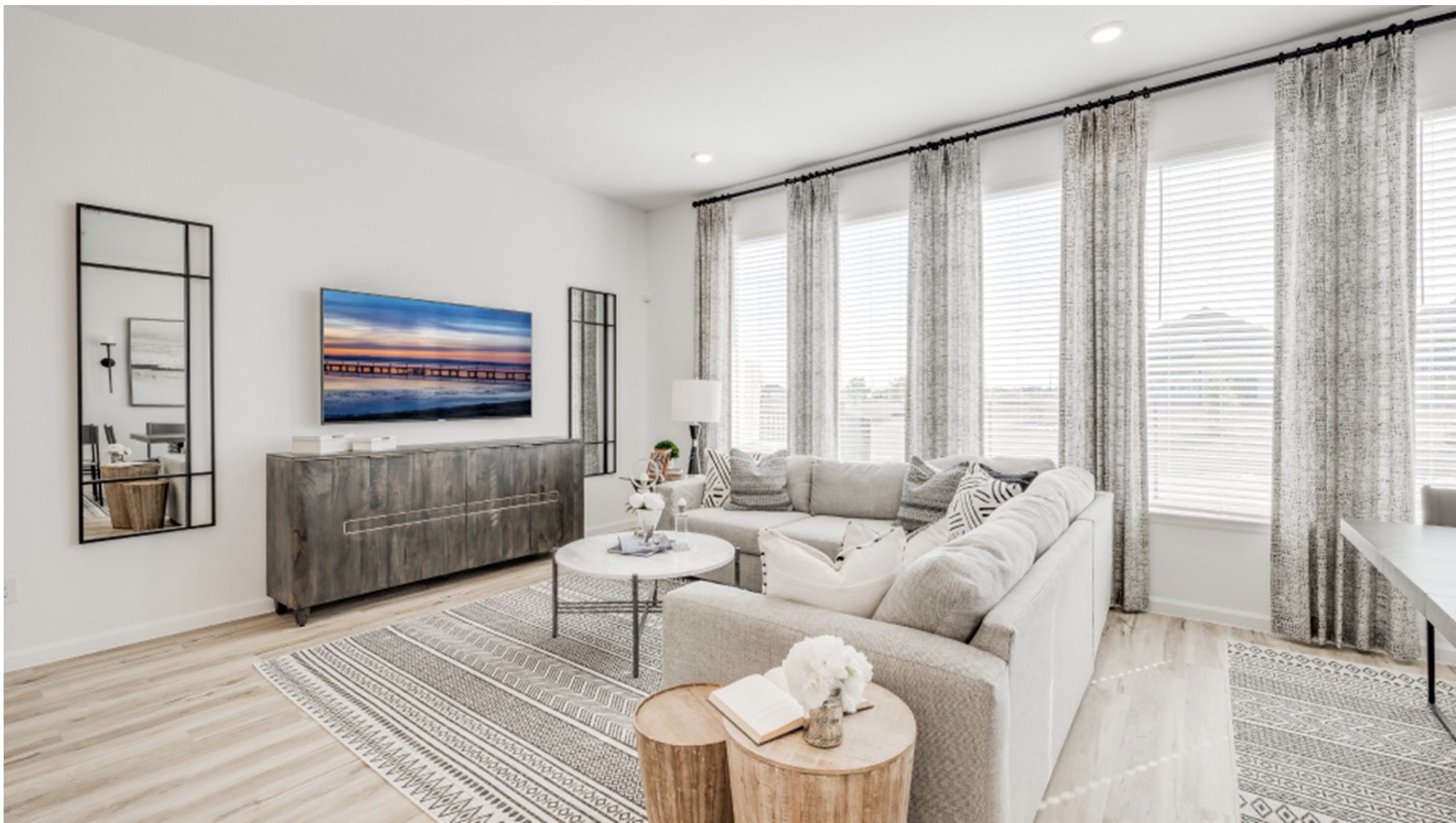 2206 Diagonal Lane Houston, TX 77051 - Photo 9 of 14 a living room with furniture and a flat screen tv