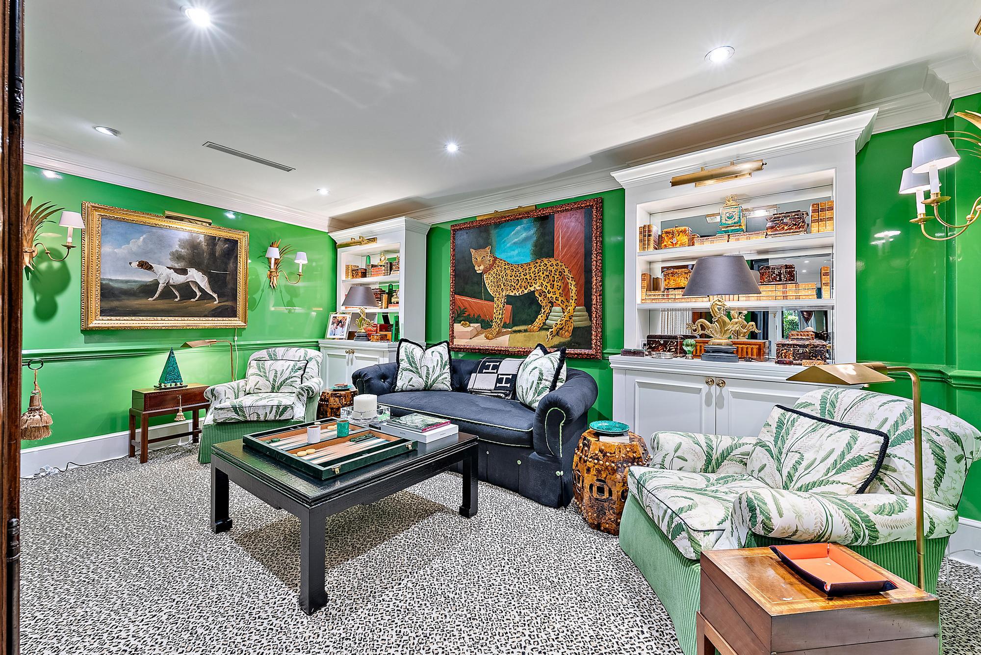 100 Royal Palm Way, Unit F1 Palm Beach, FL 33480 - Photo 11 of 43 a outdoor living space with furniture and garden view