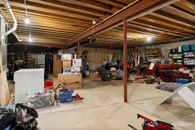 a view of storage and utility room