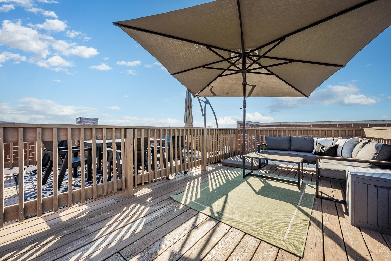 1841 North California Avenue, Unit 3B Chicago, IL 60647 - Photo 20 of 22 a view of a balcony with furniture